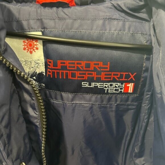 WORN ONCE -SUPERDRY- Canadian Mountain Range Down Parka Jacket - Size 12 Woman - Picture 9 of 15